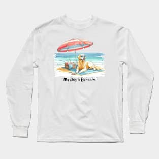 My Dog is Beachin' - Golden Retriever Long Sleeve T-Shirt